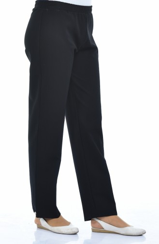 Pantalon Taille élastique 2112-01 Noir 2112-01