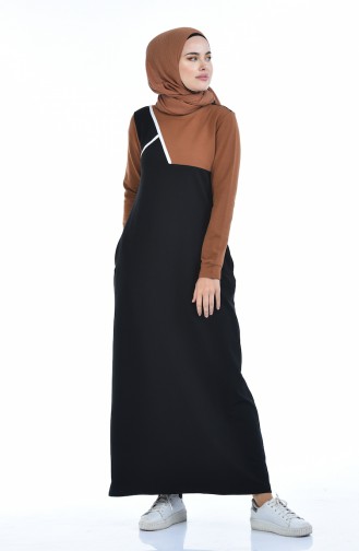 Black İslamitische Jurk 9093-04