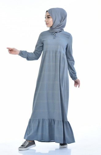 Robe Froncée 1275-02 Gris 1275-02