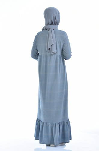 Grau Hijab Kleider 1275-02
