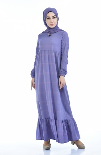 Violet Hijab Dress 1275-03