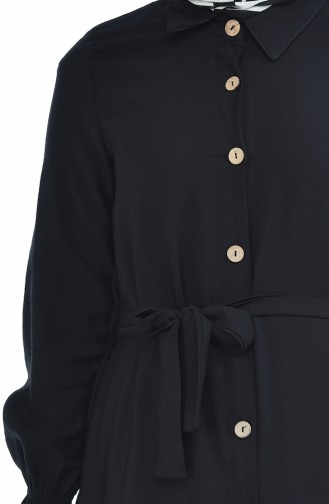 Black Hijab Dress 5811-02