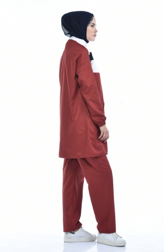 Brick Red Tracksuit 9080-04