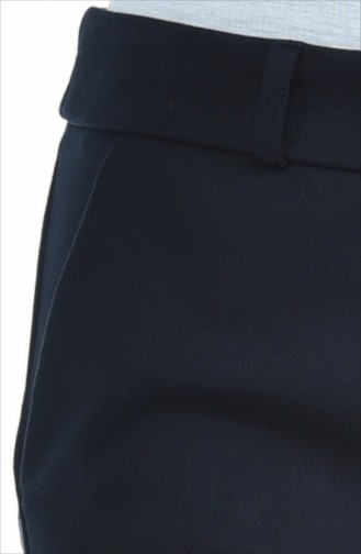 Pantalon Carotte Classique 2113-02 Bleu Marine Foncé 2113-02
