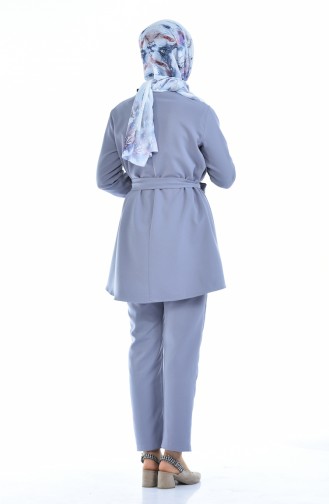 Ensemble Deux Pieces Tunique Pantalon 3039-01 Gris 3039-01