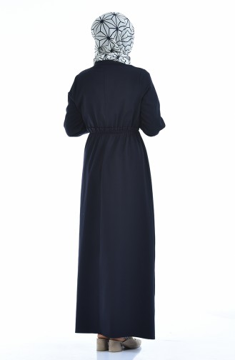 Robe Taille élastique 2702-03 Bleu Marine 2702-03