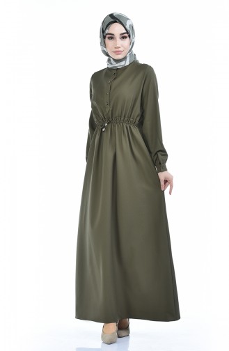 Gummi Kleid 2702-06 Khaki 2702-06