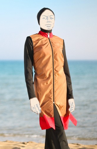 Mustard Swimsuit Hijab 19106-01