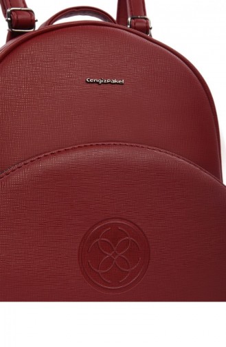 Cengiz Pakel Kadın Sırt Çantası 7199 Lion 3087199-BORDO-LION