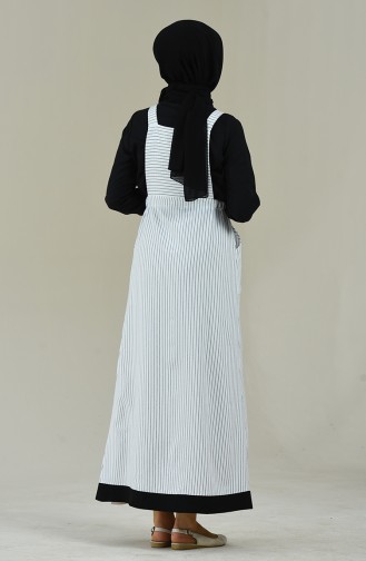 Robe Sans Manches a Rayures 5274-02 blanc 5274-02