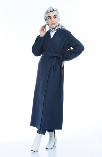 Geraffte Fleece Cape 5409-08 Indigo 5409-08