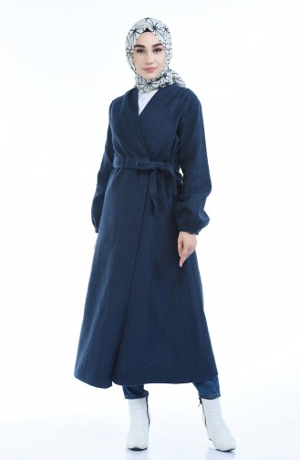 Geraffte Fleece Cape 5409-08 Indigo 5409-08