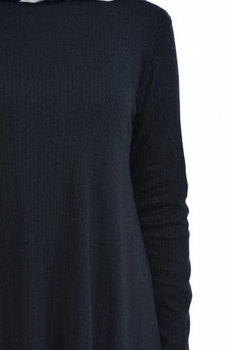 Triko Tunik Pantolon İkili Takım 2209-01 Siyah