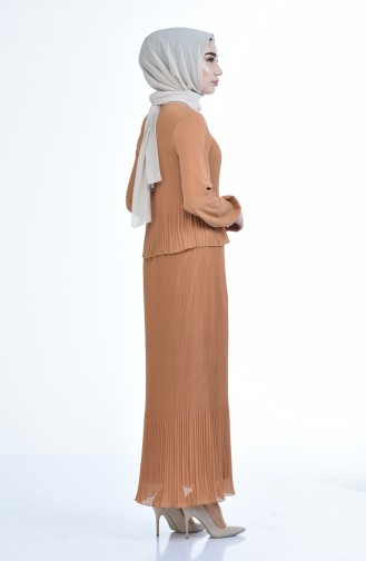 Camel Hijab Dress 16491-03