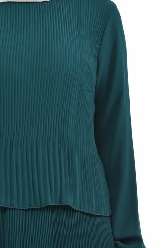 فستان أخضر زمردي 16491-04
