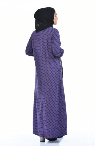 Robe élastique 1281-01 Lila Noir 1281-01