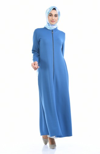 Abaya mit Reissverschluss 1935-01 Indigo 1935-01