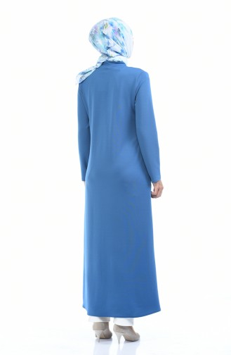 Abaya mit Reissverschluss 1935-01 Indigo 1935-01