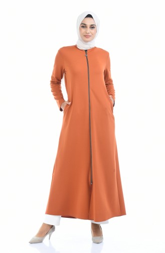 Abaya mit Reissverschluss 1935-03 Ziegelrot 1935-03