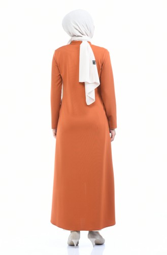 Abaya mit Reissverschluss 1935-03 Ziegelrot 1935-03