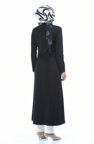 Abaya mit Reissverschluss 1935-04 Schwarz 1935-04