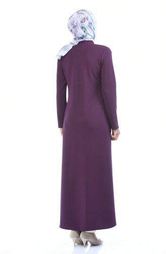 Abaya mit Reissverschluss 1935-05 Lila 1935-05