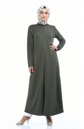 Abaya mit Reissverschluss 1935-06 Khaki 1935-06