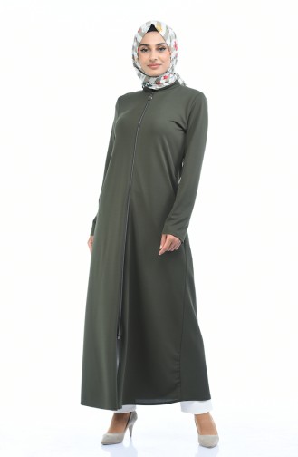 Abaya mit Reissverschluss 1935-06 Khaki 1935-06