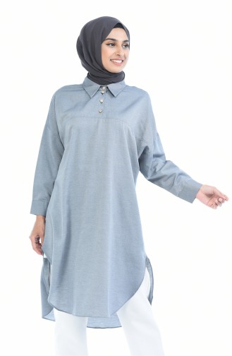 Yarasa Kol Tunik 5014-01 Gri