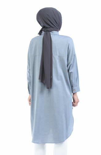 Yarasa Kol Tunik 5014-01 Gri