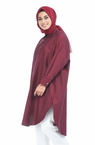 Yarasa Kol Tunik 5014-03 Bordo