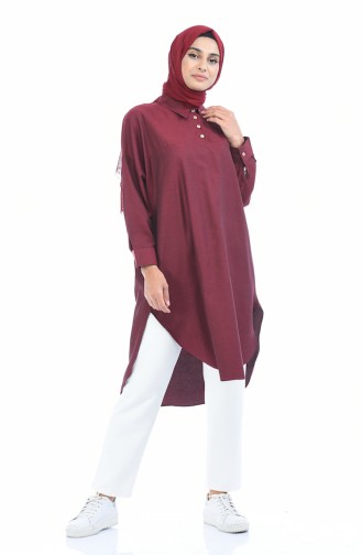 Yarasa Kol Tunik 5014-03 Bordo