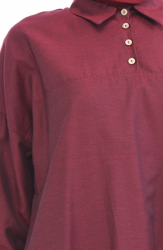 Yarasa Kol Tunik 5014-03 Bordo 5014-03