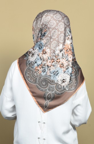 Karaca Desenli Rayon Eşarp 90586-04 Vizon