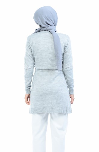 Gilet Acrylique a Ceinture  2170-05 Gris 2170-05