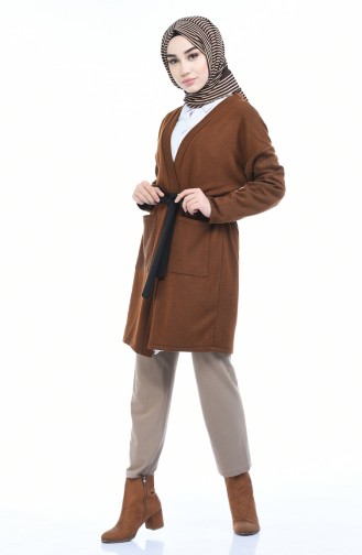 Gilet a Ceinture et Poches 0729-04 Couleur Cannelle 0729-04