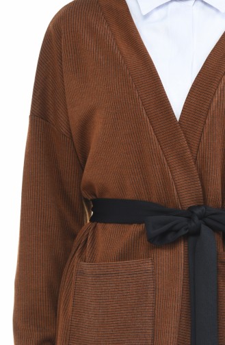 Gilet a Ceinture et Poches 0729-04 Couleur Cannelle 0729-04
