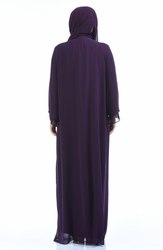 Robe de Soirée Grande Taille 6256-02 Pourpre 6256-02