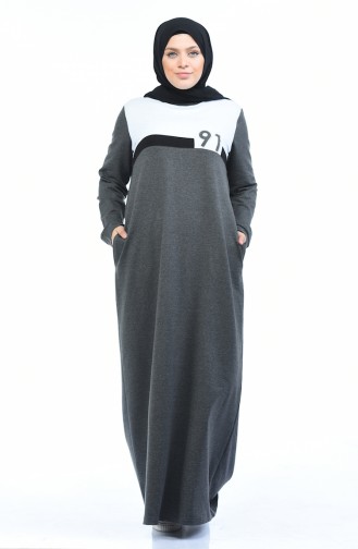 Grosse Grösse Sportkleid 10009-04 Anthrazit 10009-04