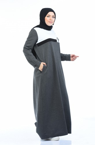 Grosse Grösse Sportkleid 10009-04 Anthrazit 10009-04