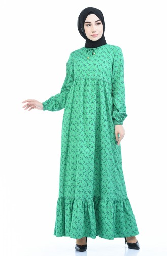 Robe Froncée 1285-01 Vert 1285-01