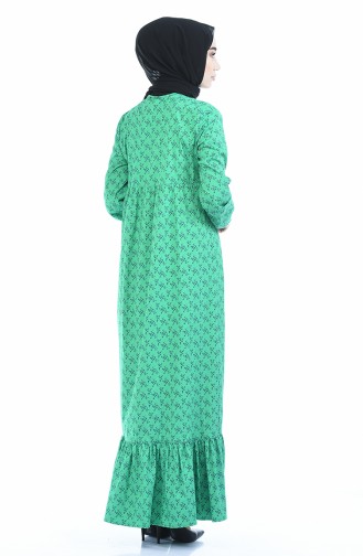 Robe Froncée 1285-01 Vert 1285-01