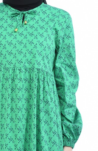 Green Hijab Dress 1285-01