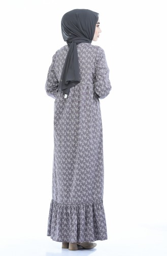 Brown Hijab Dress 1285-06