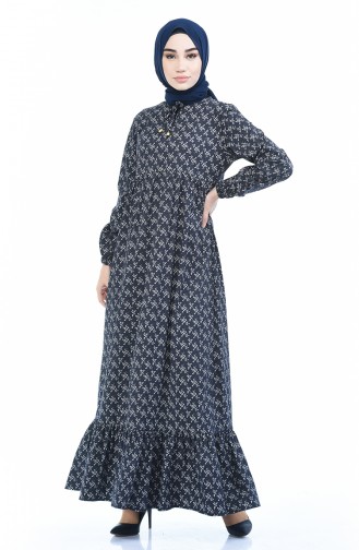 Black Hijab Dress 1285-08