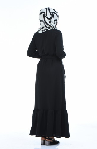 Black Hijab Dress 1013-01