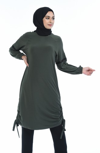 Uzun Sandy Tunik 2305-01 Haki