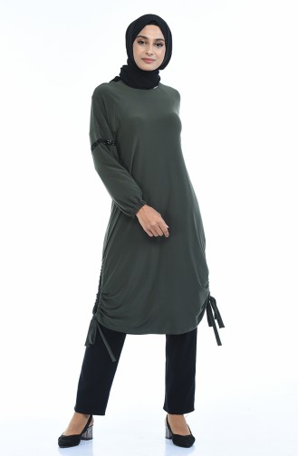 Uzun Sandy Tunik 2305-01 Haki