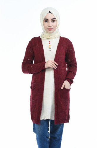 Claret Red Cardigans 1220-01