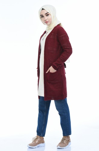 Claret red Vest 1220-01